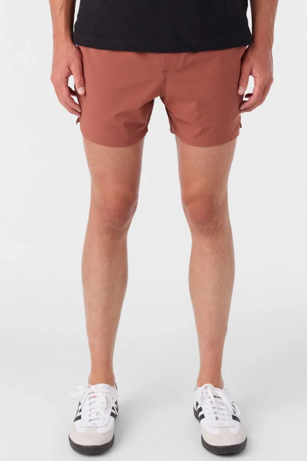 O’Neill Shorts^PERFORM LINED 15" ATHLETIC SHORTS MAHOGANY