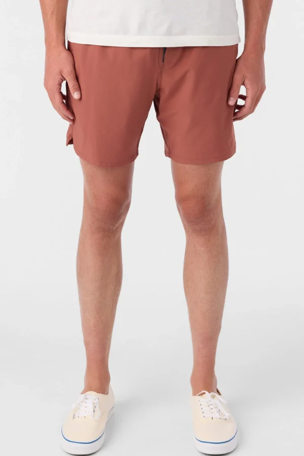 O’Neill Shorts^PERFORM LINED 17" ATHLETIC SHORTS MAHOGANY