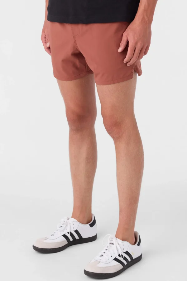 O’Neill Shorts^PERFORM LINED 15" ATHLETIC SHORTS MAHOGANY