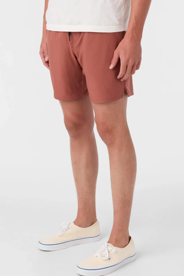 O’Neill Shorts^PERFORM LINED 17" ATHLETIC SHORTS MAHOGANY