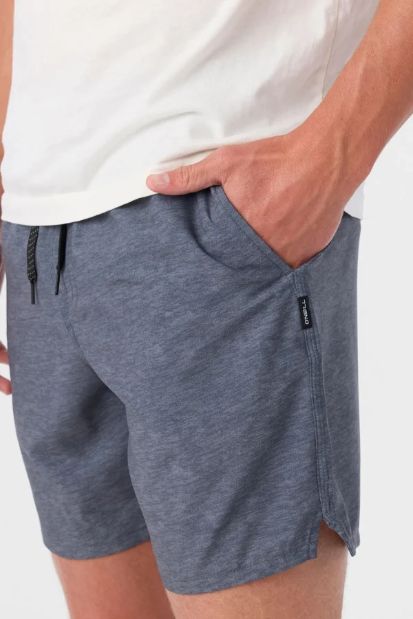 O’Neill Shorts^PERFORM LINED 17" ATHLETIC SHORTS HEATHER GRAPHITE