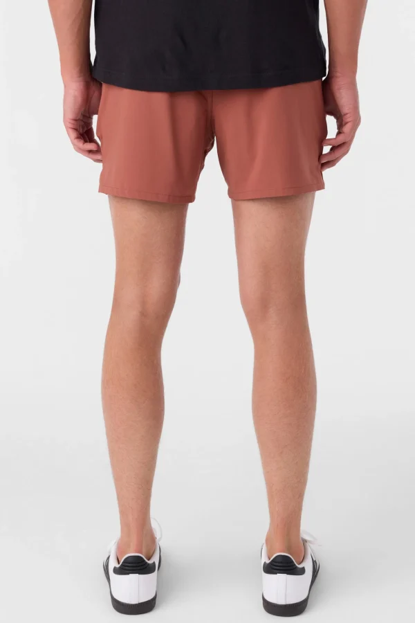 O’Neill Shorts^PERFORM LINED 15" ATHLETIC SHORTS MAHOGANY