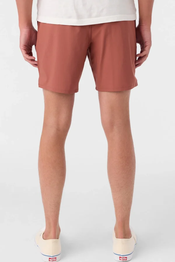 O’Neill Shorts^PERFORM LINED 17" ATHLETIC SHORTS MAHOGANY