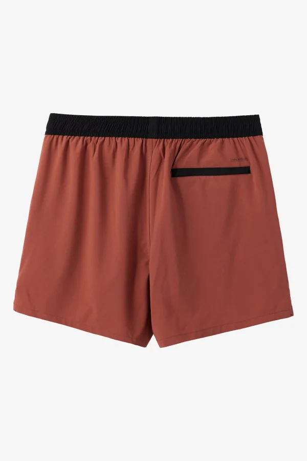 O’Neill Shorts^PERFORM LINED 15" ATHLETIC SHORTS MAHOGANY