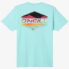 O’Neill Tees^PRINT FILL TEE BY JORDY SMITH TURQUOISE