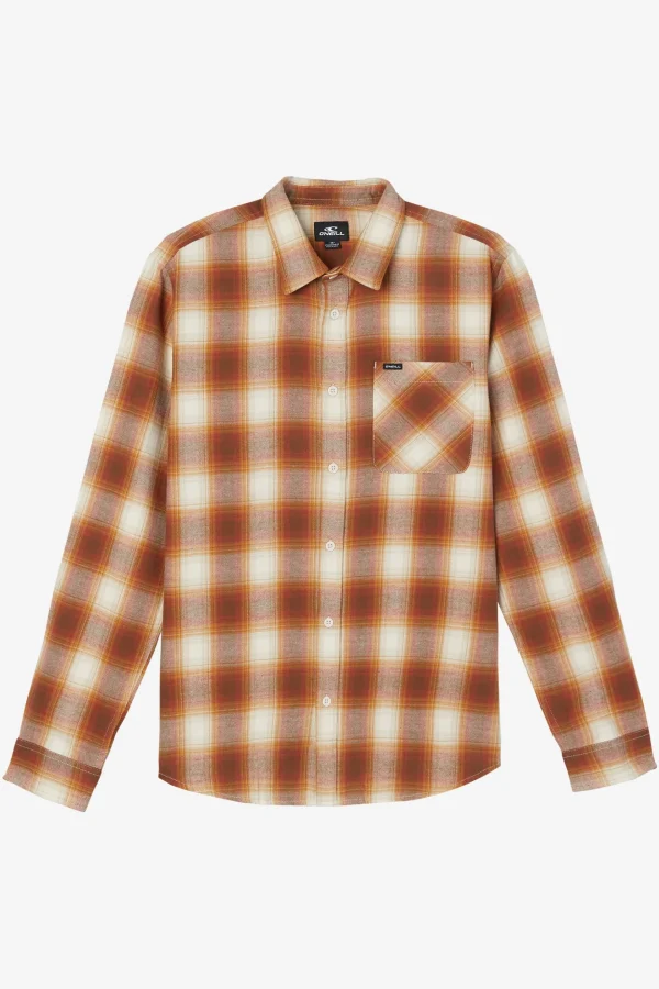 O’Neill Shirts & Flannels^PROSPECT FLANNEL LONG SLEEVE SHIRT CREAM