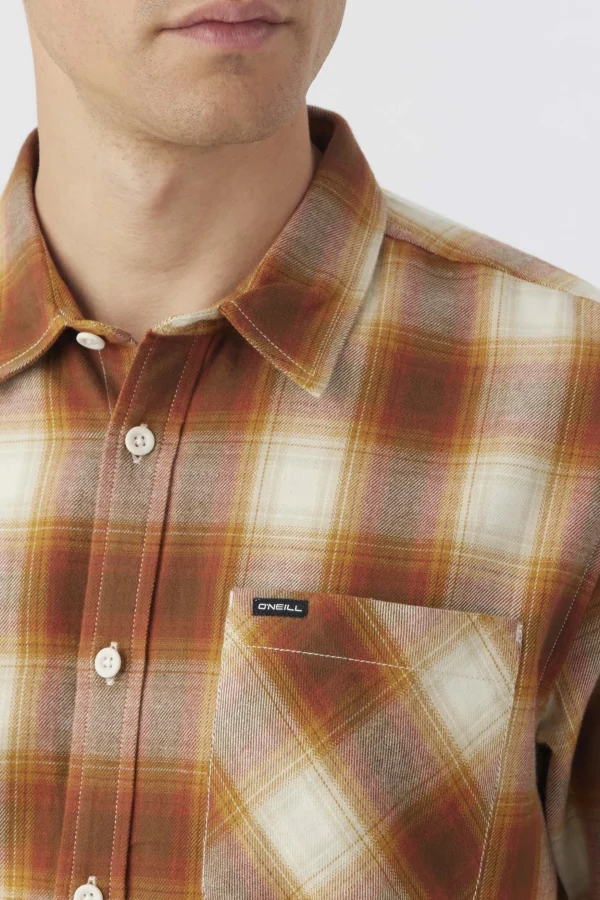 O’Neill Shirts & Flannels^PROSPECT FLANNEL LONG SLEEVE SHIRT CREAM