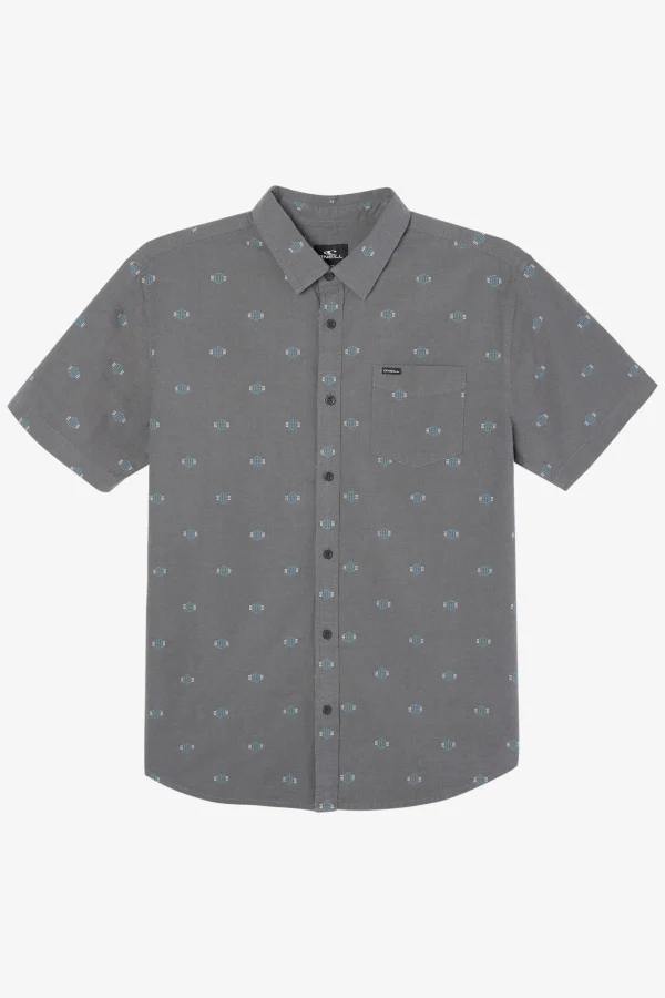 O’Neill Shirts & Flannels^QUIVER STRETCH DOBBY SHIRT GRAPHITE