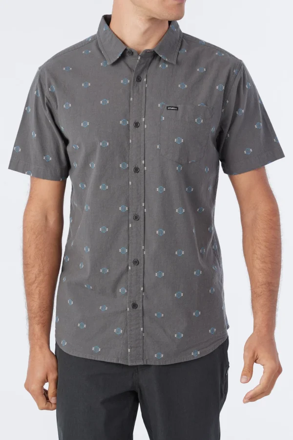 O’Neill Shirts & Flannels^QUIVER STRETCH DOBBY SHIRT GRAPHITE