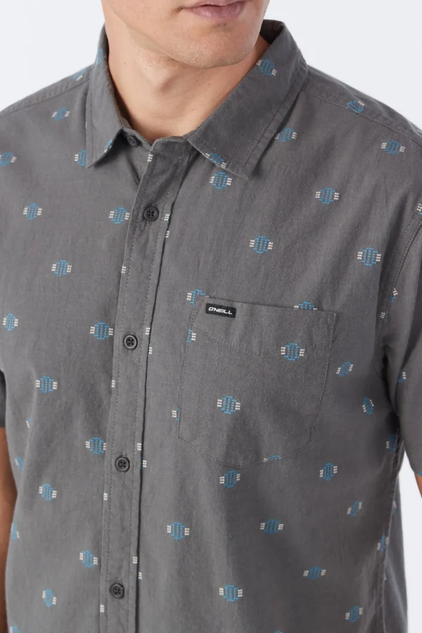 O’Neill Shirts & Flannels^QUIVER STRETCH DOBBY SHIRT GRAPHITE