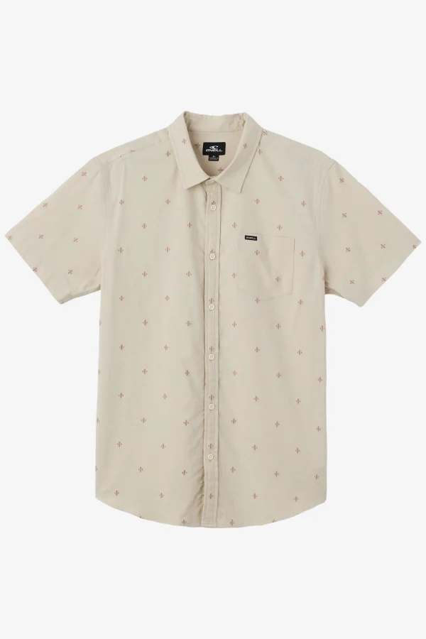 O’Neill Shirts & Flannels^QUIVER STRETCH DOBBY STANDARD FIT SHIRT LT KHAKI