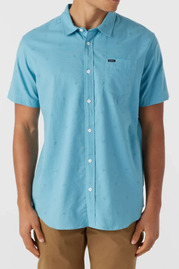 O’Neill Shirts & Flannels^QUIVER STRETCH DOBBY STANDARD FIT SHIRT BLUE FADE