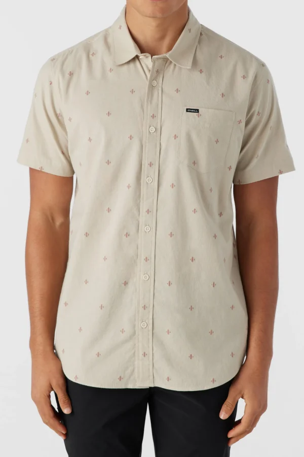 O’Neill Shirts & Flannels^QUIVER STRETCH DOBBY STANDARD FIT SHIRT LT KHAKI