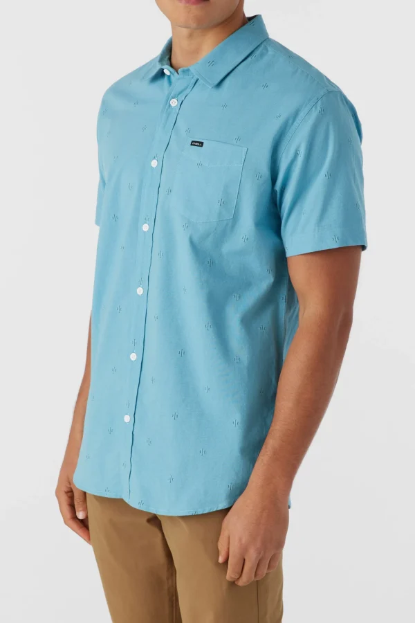 O’Neill Shirts & Flannels^QUIVER STRETCH DOBBY STANDARD FIT SHIRT BLUE FADE