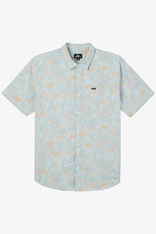 O’Neill Shirts & Flannels^QUIVER STRETCH MODERN SHIRT AQUA WASH