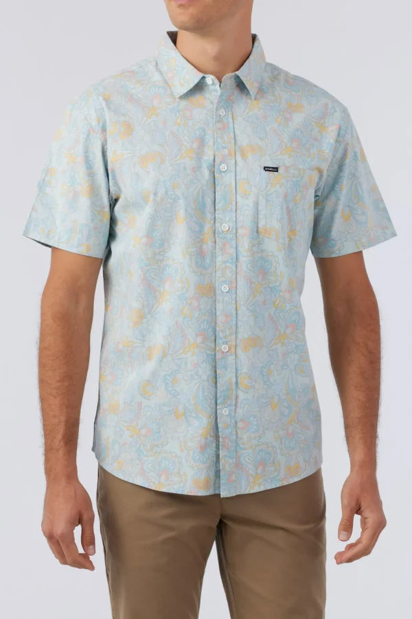 O’Neill Shirts & Flannels^QUIVER STRETCH MODERN SHIRT AQUA WASH