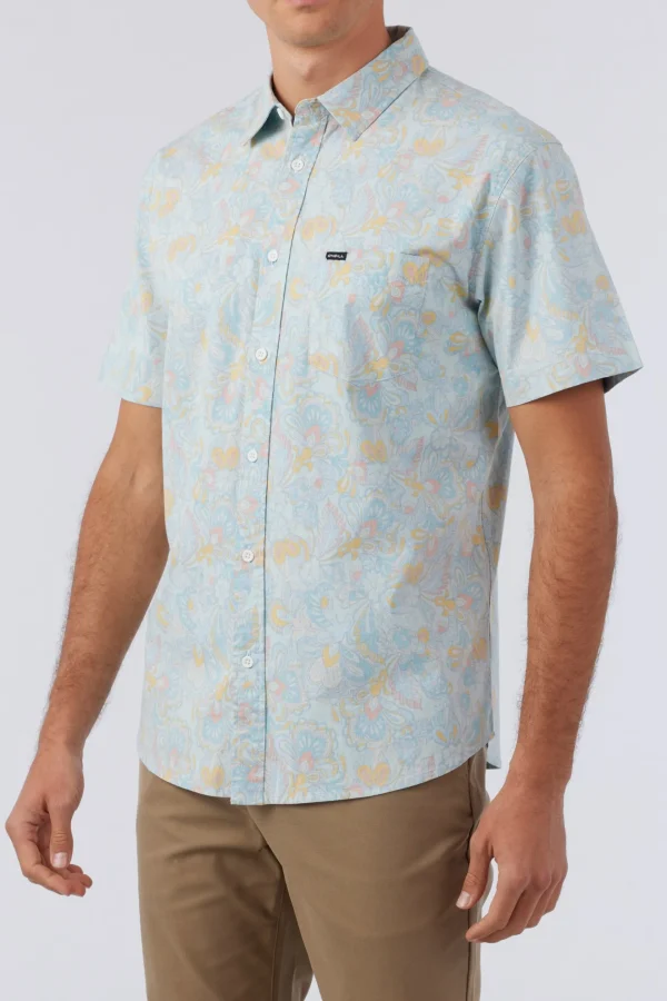 O’Neill Shirts & Flannels^QUIVER STRETCH MODERN SHIRT AQUA WASH