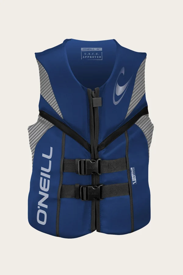 O’Neill Wake-Waterski Vests^REACTOR USCG LIFE VEST PAC/LUNAR/BLK