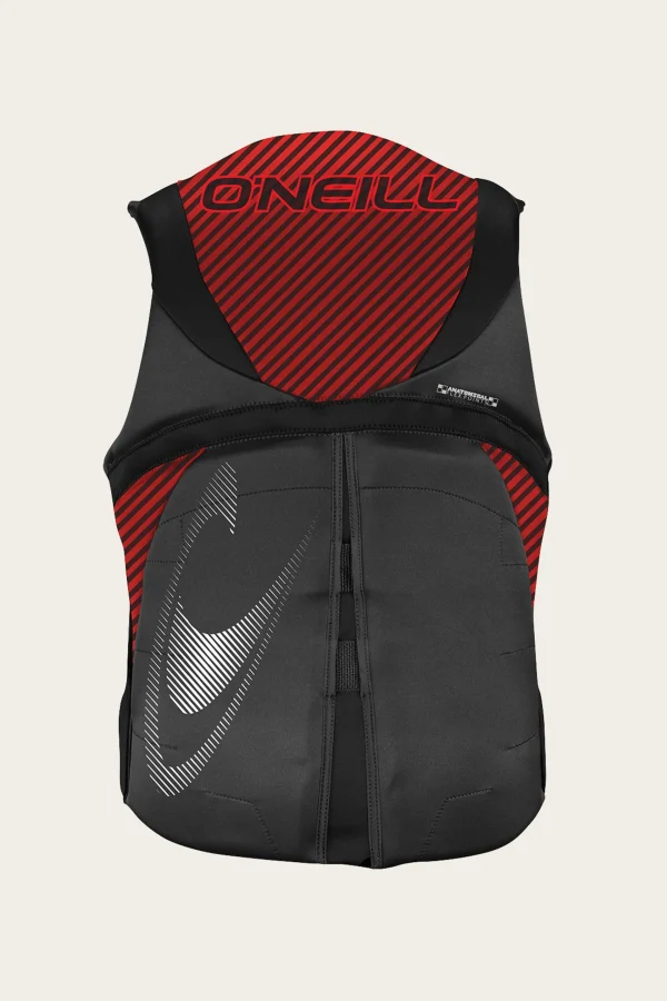 O’Neill Wake-Waterski Vests^REACTOR USCG LIFE VEST GRAPH/RED/BLK