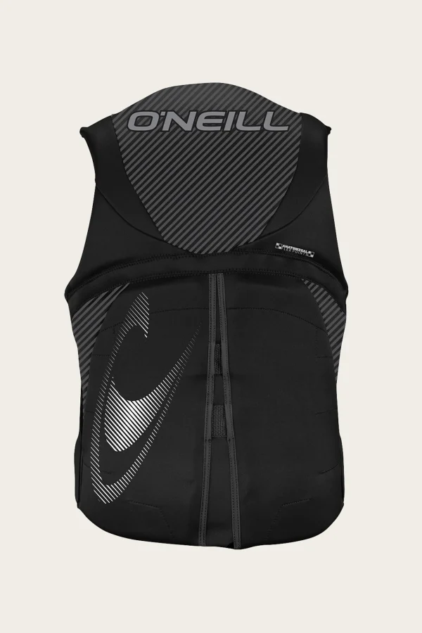 O’Neill Wake-Waterski Vests^REACTOR USCG LIFE VEST BLK/BLK/BLK