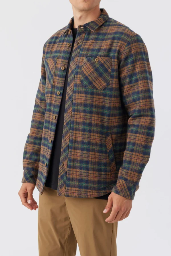 O’Neill Jackets^REDMOND HIGH PILE LINED JACKET DARK KHAKI