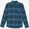 O’Neill Shirts & Flannels^REDMOND PLAID STRETCH FLANNEL SHIRT STORM BLUE