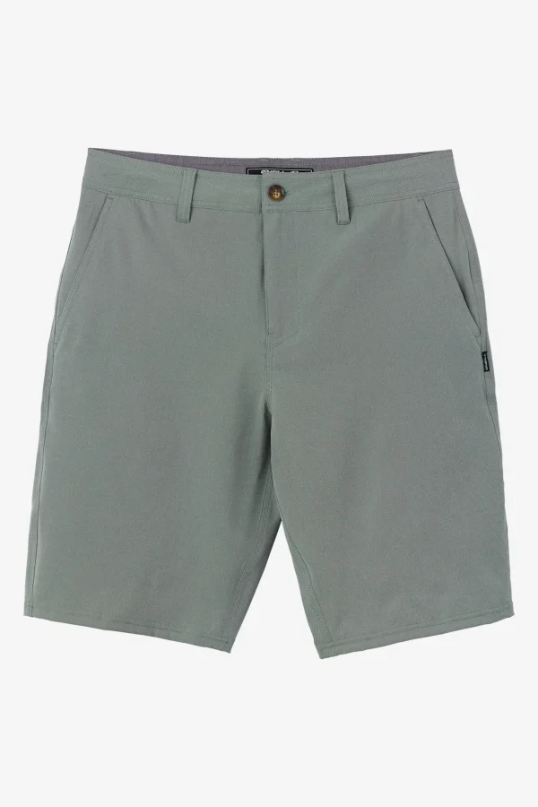 O’Neill Shorts^RESERVE LIGHT CHECK 21" HYBRID SHORTS DARK OLIVE