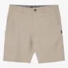 O’Neill Shorts^RESERVE LIGHT CHECK 19" HYBRID SHORTS DARK KHAKI