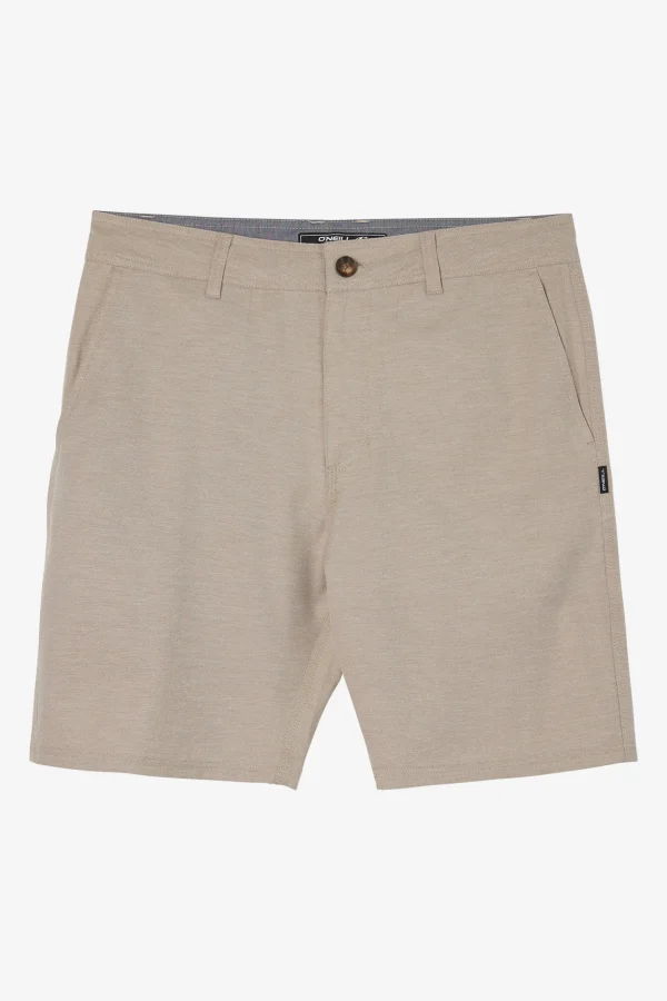 O’Neill Shorts^RESERVE LIGHT CHECK 21" HYBRID SHORTS DARK KHAKI