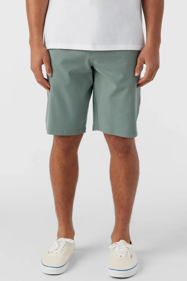 O’Neill Shorts^RESERVE LIGHT CHECK 21" HYBRID SHORTS DARK OLIVE