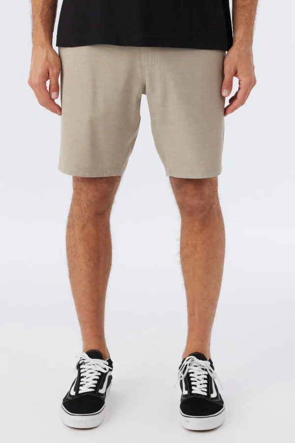 O’Neill Shorts^RESERVE LIGHT CHECK 19" HYBRID SHORTS DARK KHAKI