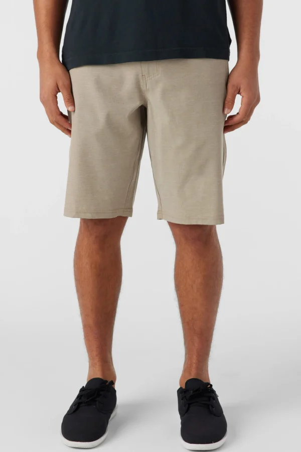 O’Neill Shorts^RESERVE LIGHT CHECK 21" HYBRID SHORTS DARK KHAKI