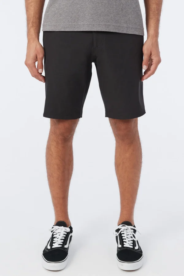 O’Neill Shorts^RESERVE LIGHT CHECK 19" HYBRID SHORTS BLACK