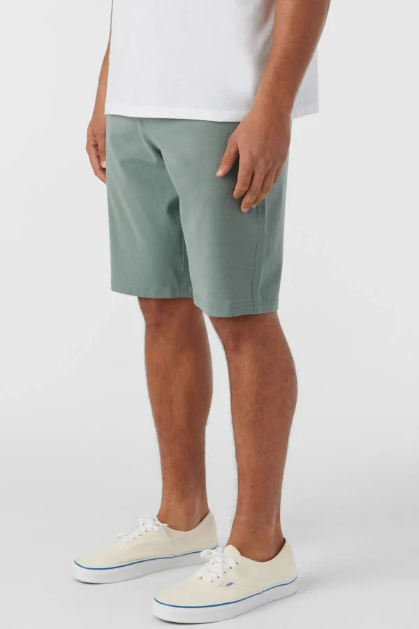 O’Neill Shorts^RESERVE LIGHT CHECK 21" HYBRID SHORTS DARK OLIVE