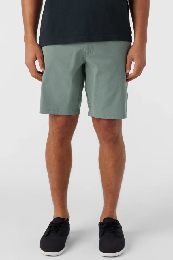 O’Neill Shorts^RESERVE LIGHT CHECK 19" HYBRID SHORTS DARK OLIVE