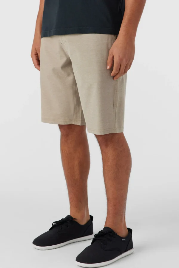 O’Neill Shorts^RESERVE LIGHT CHECK 21" HYBRID SHORTS DARK KHAKI