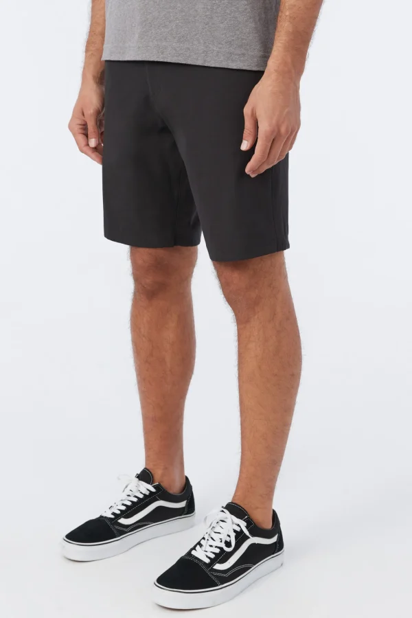 O’Neill Shorts^RESERVE LIGHT CHECK 19" HYBRID SHORTS BLACK