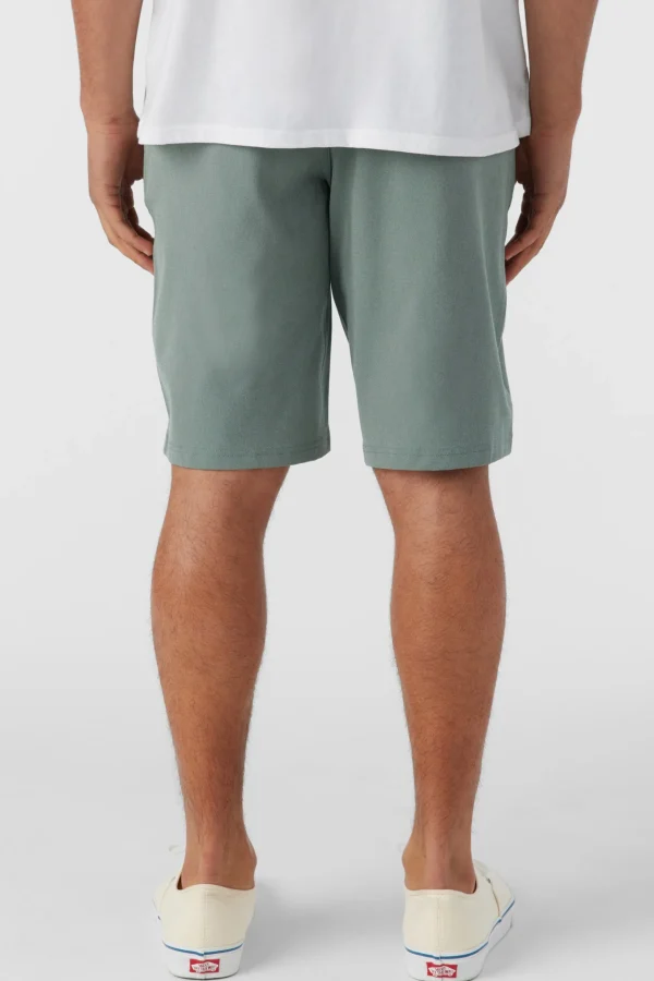 O’Neill Shorts^RESERVE LIGHT CHECK 21" HYBRID SHORTS DARK OLIVE