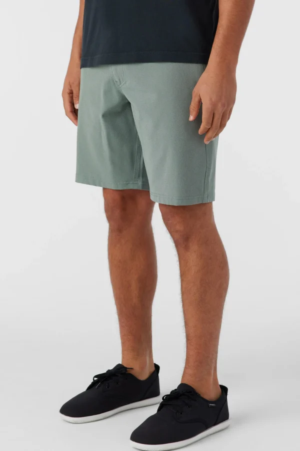 O’Neill Shorts^RESERVE LIGHT CHECK 19" HYBRID SHORTS DARK OLIVE