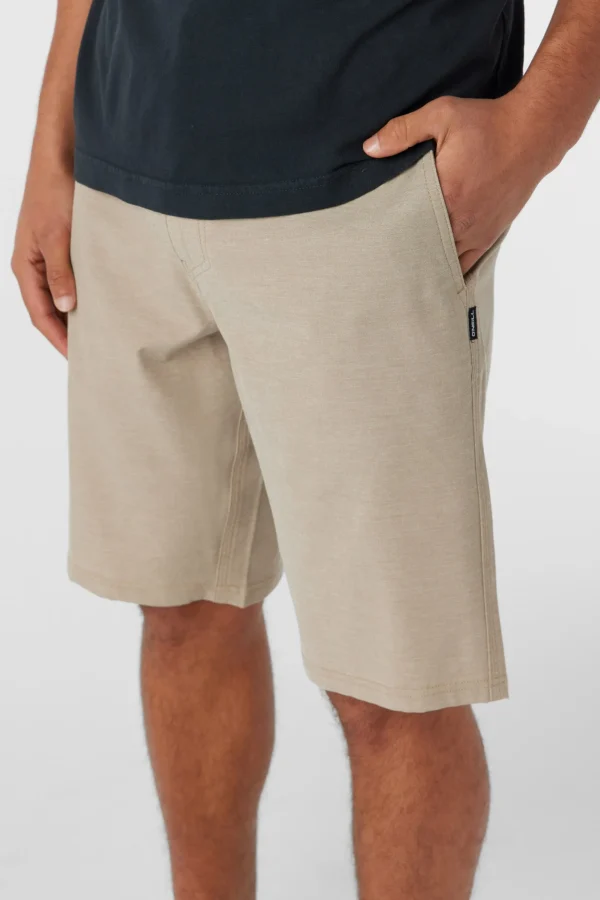 O’Neill Shorts^RESERVE LIGHT CHECK 21" HYBRID SHORTS DARK KHAKI