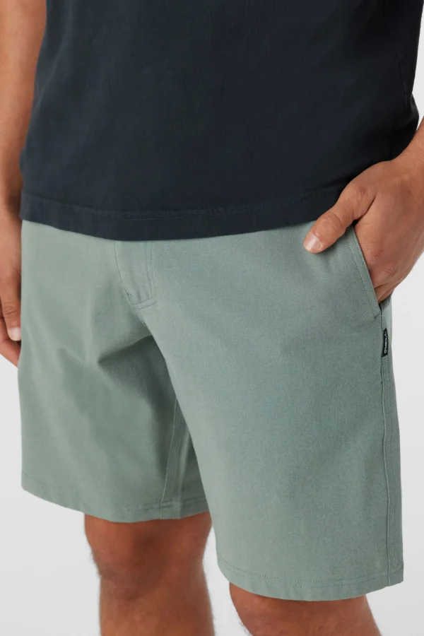 O’Neill Shorts^RESERVE LIGHT CHECK 19" HYBRID SHORTS DARK OLIVE