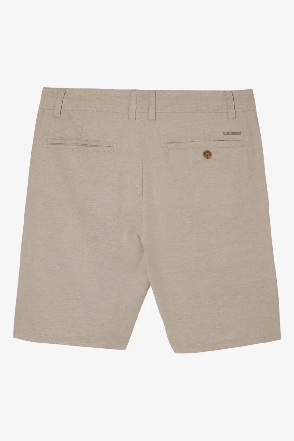 O’Neill Shorts^RESERVE LIGHT CHECK 21" HYBRID SHORTS DARK KHAKI