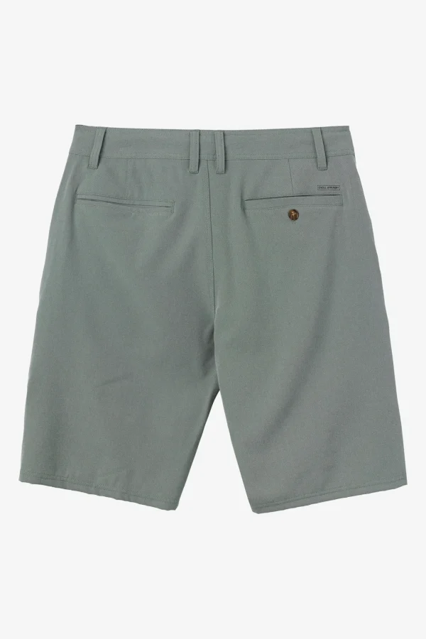 O’Neill Shorts^RESERVE LIGHT CHECK 21" HYBRID SHORTS DARK OLIVE