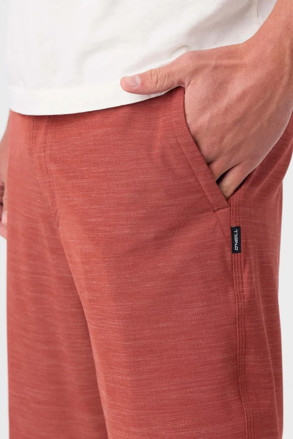 O’Neill Shorts^RESERVE SLUB 20" HYBRID SHORTS MAHOGANY