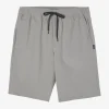 O’Neill Shorts^RESERVOIR ELASTIC WAIST 21" HYBRID SHORTS LIGHT GREY