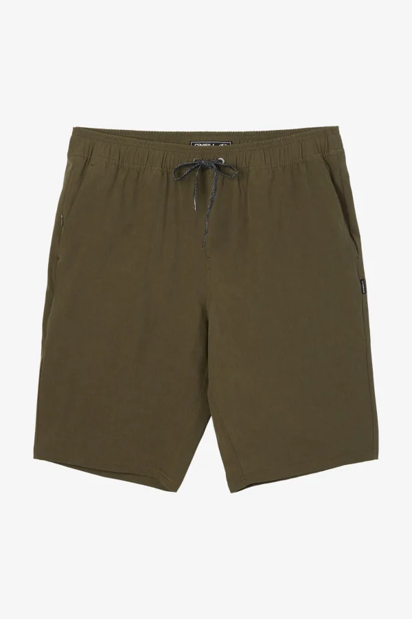 O’Neill Shorts^RESERVOIR ELASTIC WAIST 21" HYBRID SHORTS ARMY GREEN