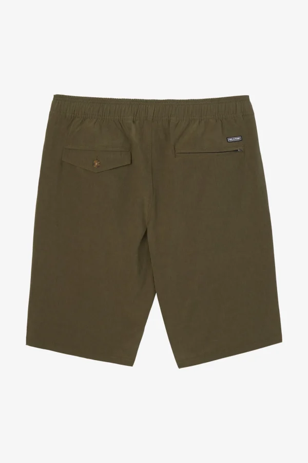 O’Neill Shorts^RESERVOIR ELASTIC WAIST 21" HYBRID SHORTS ARMY GREEN