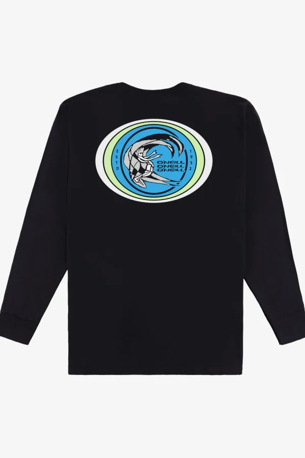 O’Neill Tees^REVERBARATION STANDARD FIT LONG SLEEVE TEE BLACK