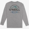 O’Neill Tees^RIP TIDE STANDARD FIT LONG SLEEVE TEE HEATHER GREY