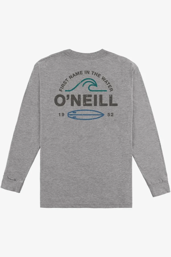 O’Neill Tees^RIP TIDE STANDARD FIT LONG SLEEVE TEE HEATHER GREY